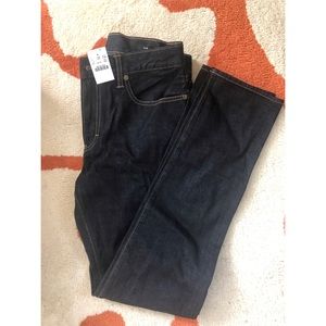 NWT J.Crew Men’s dark rinse slim-fit jeans